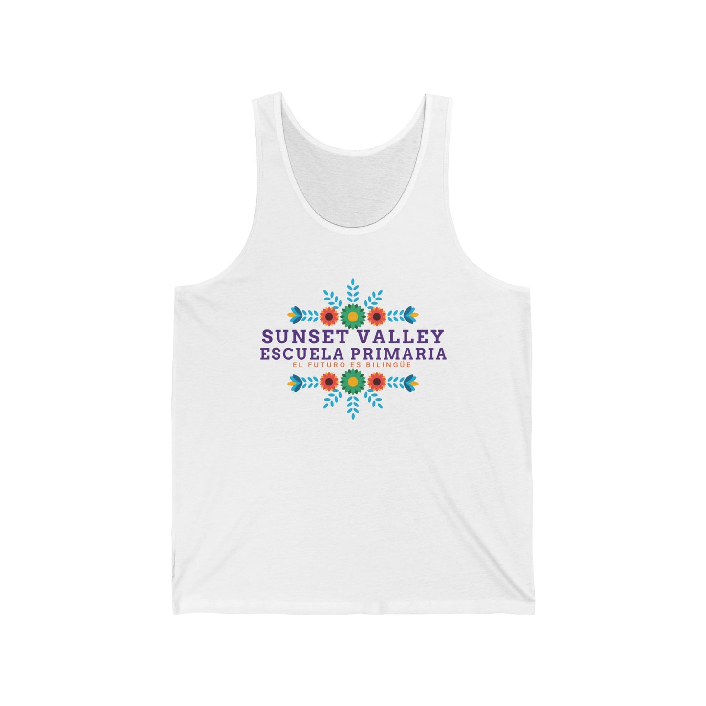 Adult Floral jersey tank top