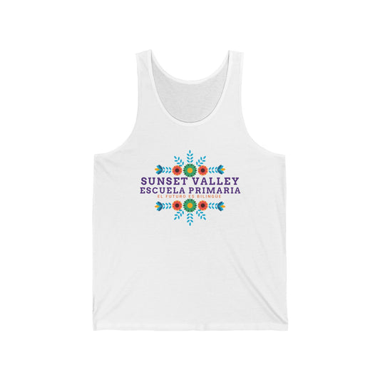 Adult Floral jersey tank top