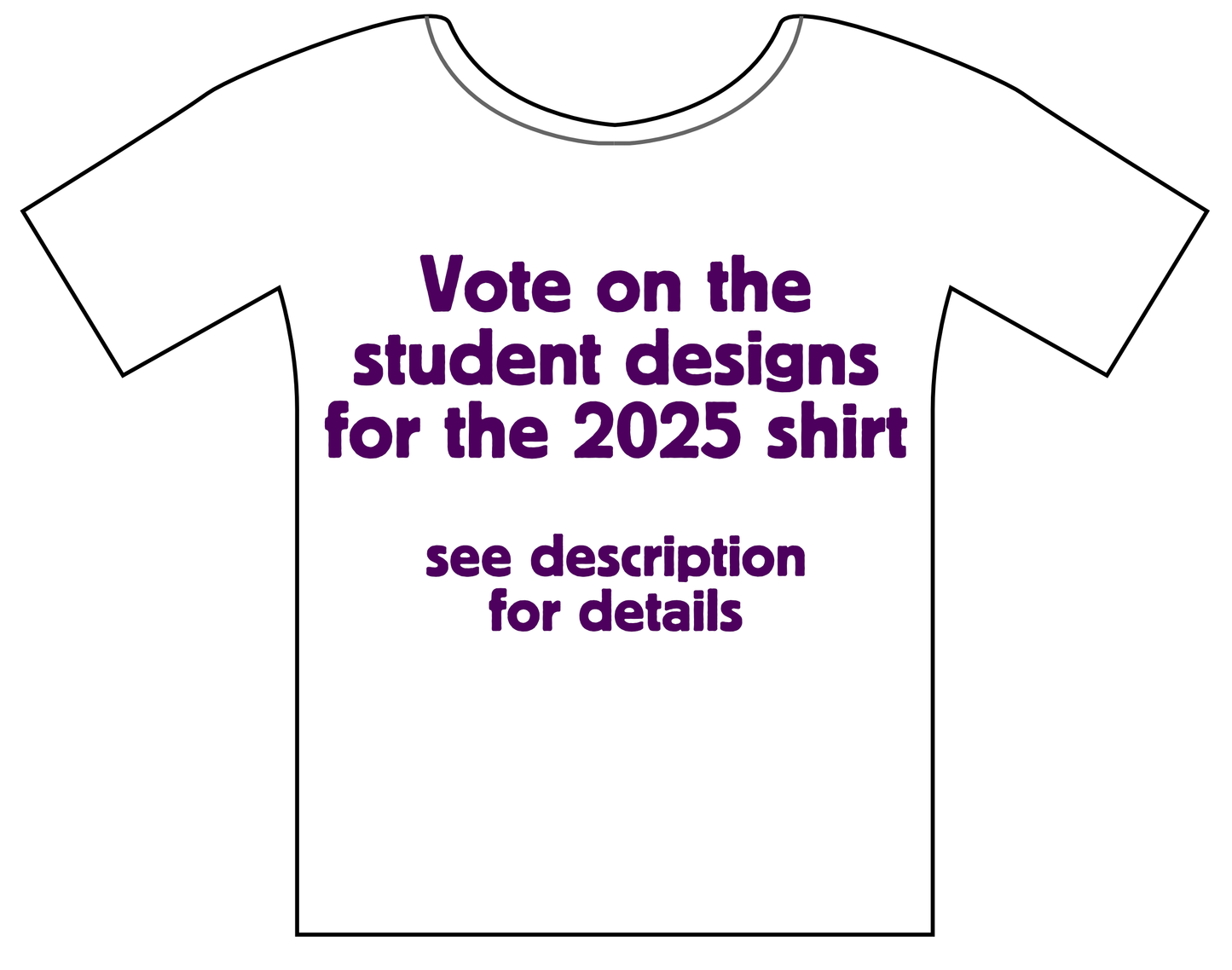 preorder 2025 student-designed shirt (youth)