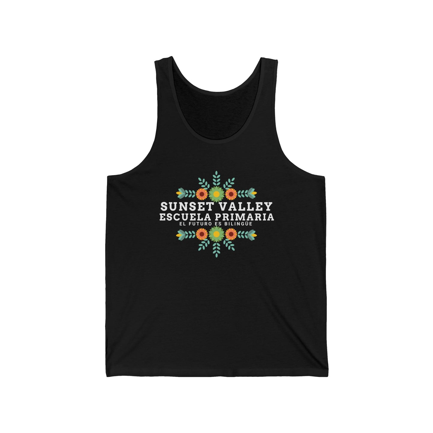 Adult Floral jersey tank top