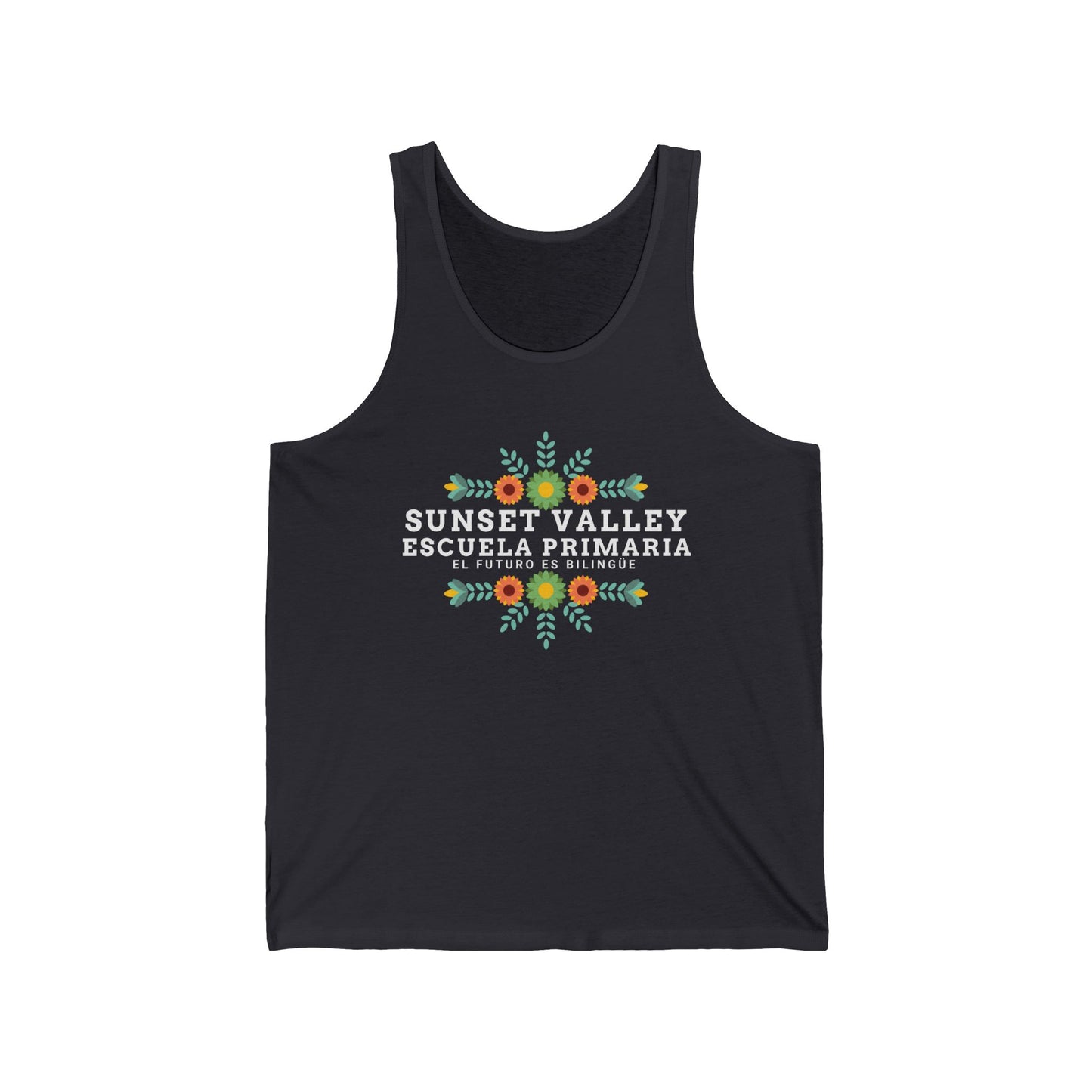 Adult Floral jersey tank top