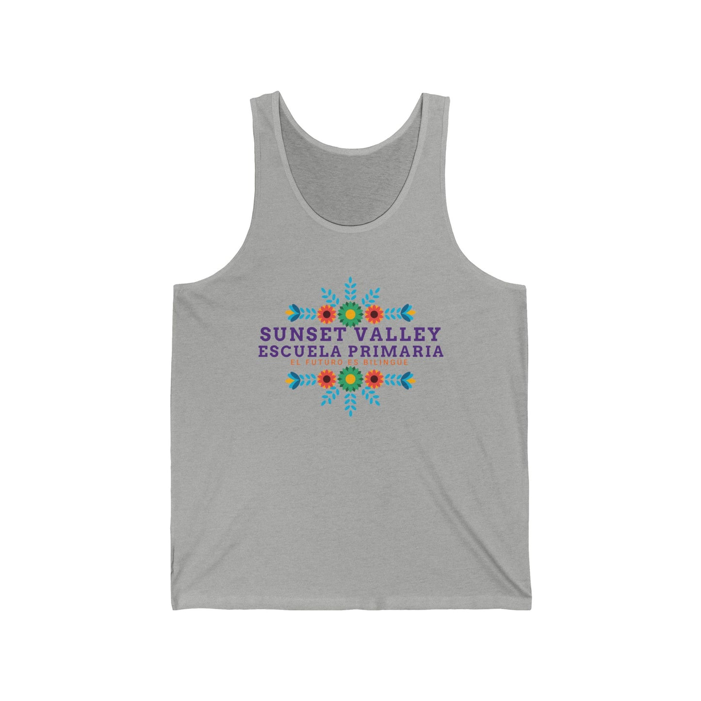Adult Floral jersey tank top