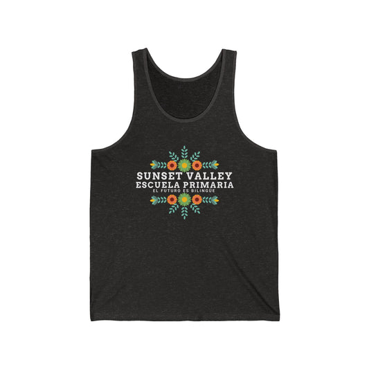 Adult Floral jersey tank top